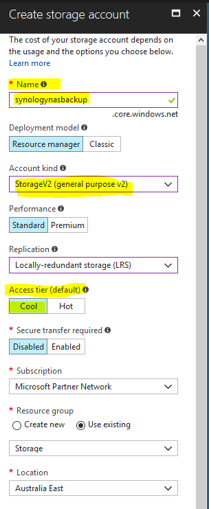 Azure Storage Account